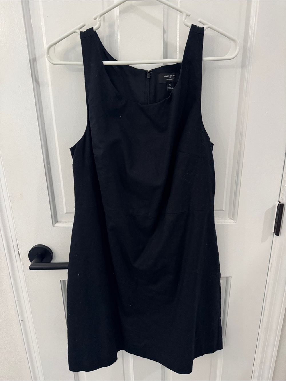 Banana Republic Black Sleeveless Mini Dress